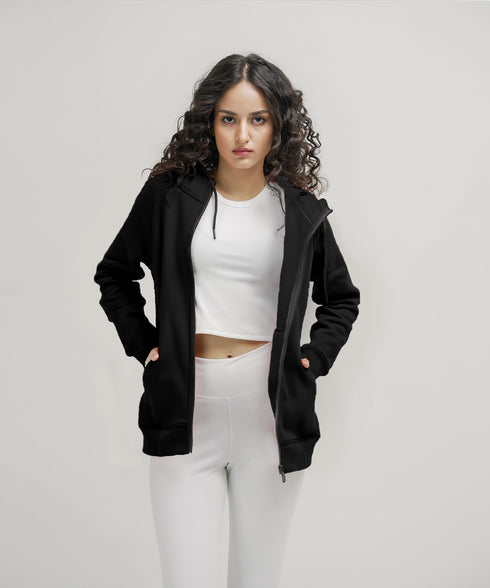 Women's Basic Zipper Hoodie